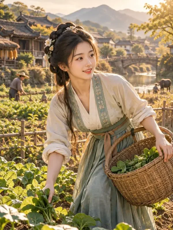 AI黄果短剧《侯门农女巧当家》封面